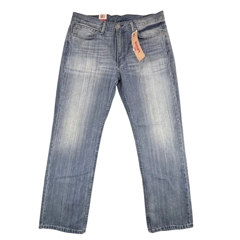 Levi's 514 Straight Fit‎ Men's Jeans W36 L32* Blue Faded Wash New With Tags